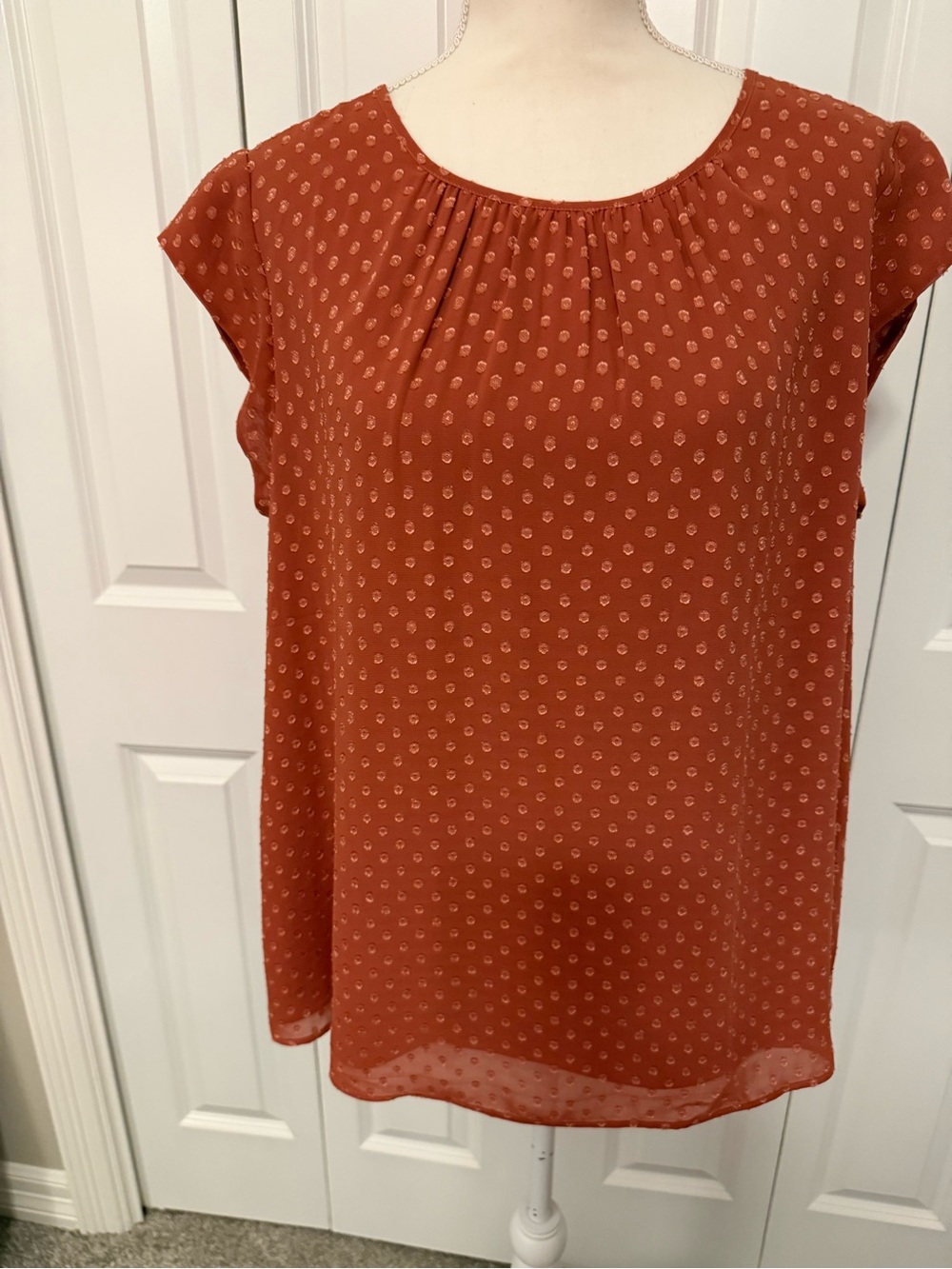 DR2 Women's Casual  Printed Loose Cap Sleeve Tunic Top Size Large NWT